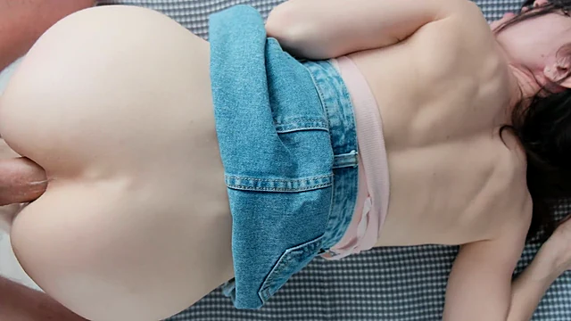 He Pulled up my Skirt and just Fucked me in Ass CowGirl Lana LanaYoung