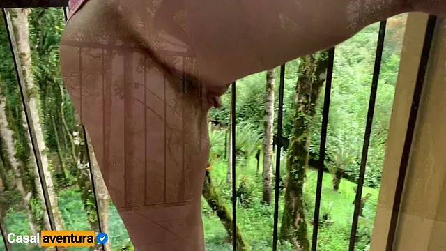 MILF Anal Sex at Balcony on the Tropical Hotel CasalAventura
